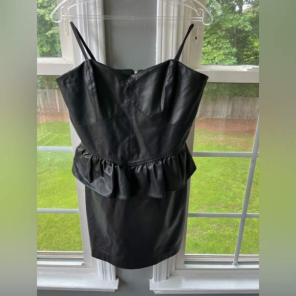 Shoshanna Faux Leather Dress - Picture 5 of 7